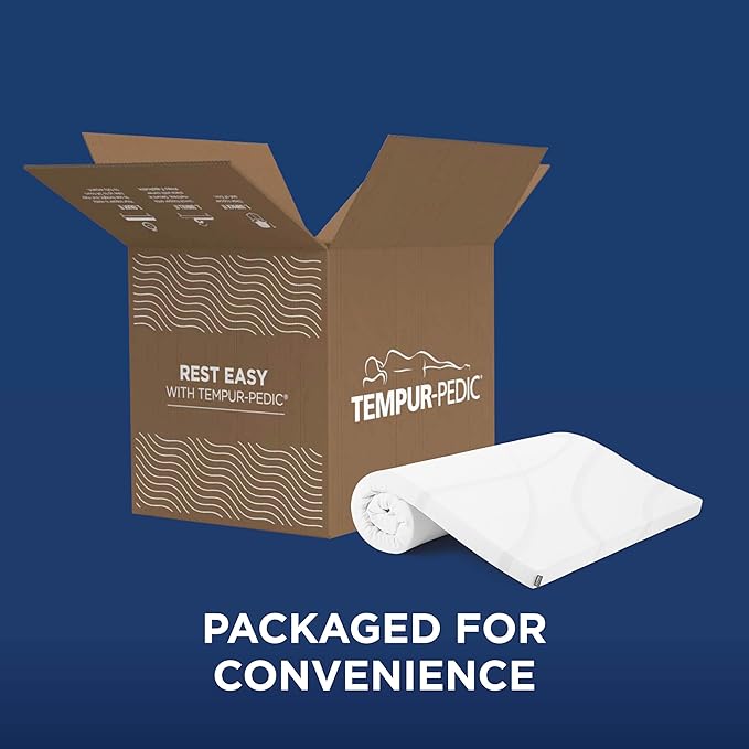 TEMPUR-Adapt (Supreme) 3" Memory Foam Mattress Topper, Full, White