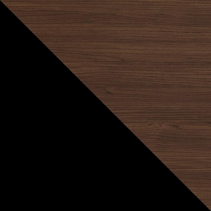 Umbra - Flip Wall-Mounted Coat Rack Rail Hook for Hats, Jackets, Bags and More, Wood, Metal, Black/Walnut