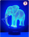 Elephant 3D Decor Lamp with Remote, Toys for Girls Boys Room, 7 Colors Changing Night Light Bedside Gifts for Kids Baby