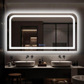 LED Bathroom Mirror, 60"x 36" LED Mirror with Lights for Bathroom, Lighted Vanity Mirrors for Wall, Anti-Fog, Dimmable, Tempered Glass, Memory Function, 3 Colors, Safe Use (White)