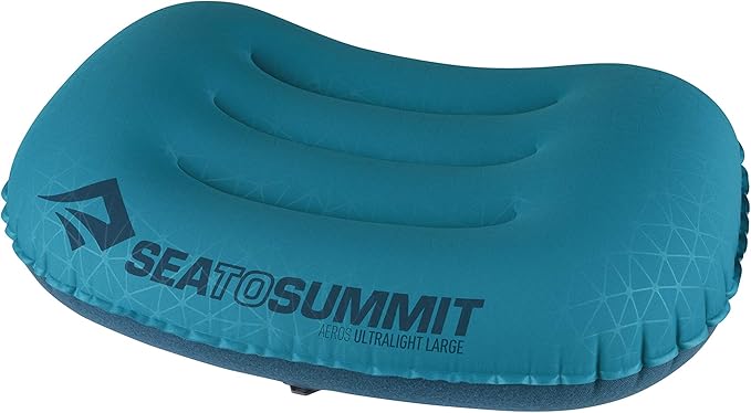 Sea to Summit Aeros Ultralight Inflatable Camping and Travel Pillow, Large (17.3 x 12.6), Aqua