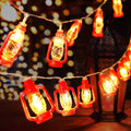 AceList 30 LED Red Lantern String Lights for Bedroom Patio Garden Holiday Home Indoor Decorations, Mini Kerosene Lights String (Warm White Light)