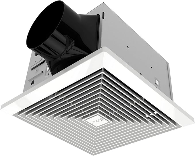 BV Bathroom Exhaust Fan 90CFM - Bathroom Fan 0.9 Sones, 4" Duct Collar,Rooms Up to 80-90 Sq. Ft. |Energy-Saving Ventilation Fan - No Attic Access & Ultra-Quiet | Energy Star, HVI 2100, UL Certified