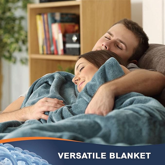 Washed Blue/Slate Blue/Grey Blue Super Soft Microfiber Flannel Blankets for Couch, Bed, Sofa Warm and Cozy for All Seasons