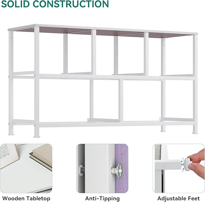 YITAHOME Wide Storage Tower with 5 Drawers - Fabric Dresser, Organizer Unit for Bedroom, Living Room, Closets - Sturdy Steel Frame, Easy Pull Fabric Bins & Wooden Top