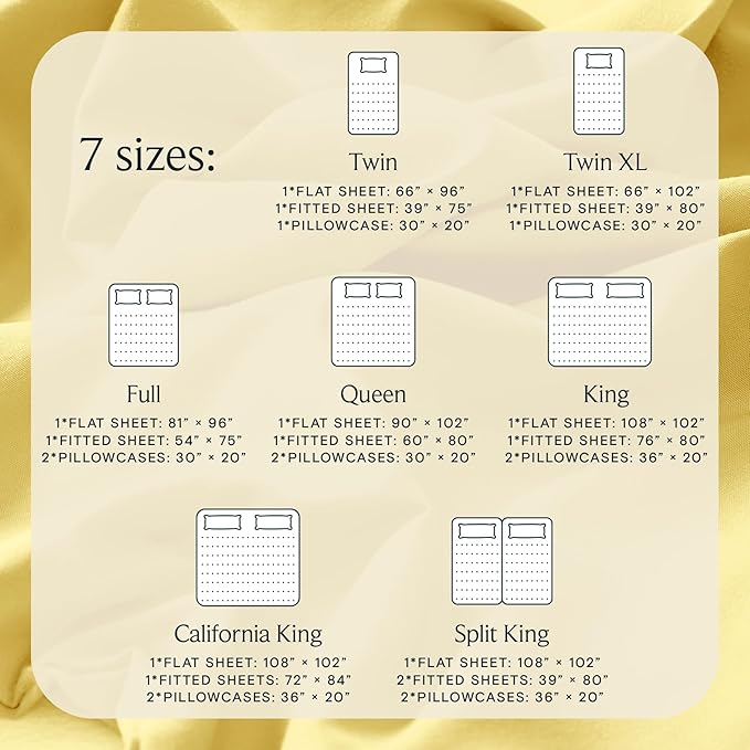 LuxClub 3 PC Sheet Set Bed Sheets Deep Pockets 16" Eco Friendly Wrinkle Free Cooling Machine Washable Hotel Bedding Silky Soft - Lemon Twin