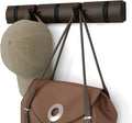 Umbra Flip Wall-Mounted Coat Rack Rail Hook for Hats, Jackets, Bags and More – Modern, Space-Saving Storage Organizer for Entryway, Mudroom, Closet, Bathroom, Bedroom, Kids Room, or Nursery, 5 Hooks,