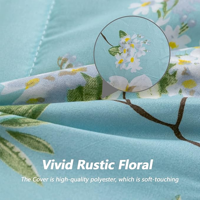 MAXYOYO Rustic Floral Korean Futon Mattress, Padded Japanese Floor Mattress Quilted Bed Mattress Topper, Extra Thick Folding Sleeping Pad Breathable Floor Lounger Guest Bed for Camping Couch, Twin
