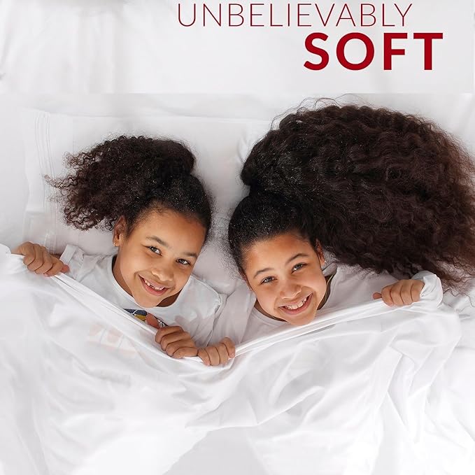 Mellanni Extra Deep Twin Sheets - 3 PC Iconic Collection Bedding - Hotel Luxury, Ultra Soft, Cooling Bed Sheets - Wrinkle, Fade, Stain Resistant (Twin, Gray)