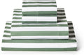 Mellanni California King Sheets Set - 4 PC Iconic Collection Bedding - Hotel Luxury, Extra Soft, Cooling Bed Sheets - Wrinkle, Fade, Stain Resistant (Cal King, Oxford Stripe Sage)