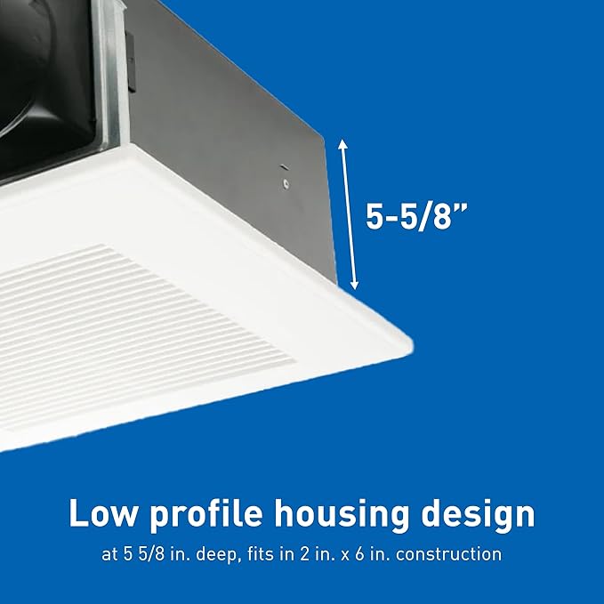Panasonic WhisperFit Retrofit Ceiling Mount Bathroom Exhaust Fan, 50-80-110 CFM, FV-0511VF1