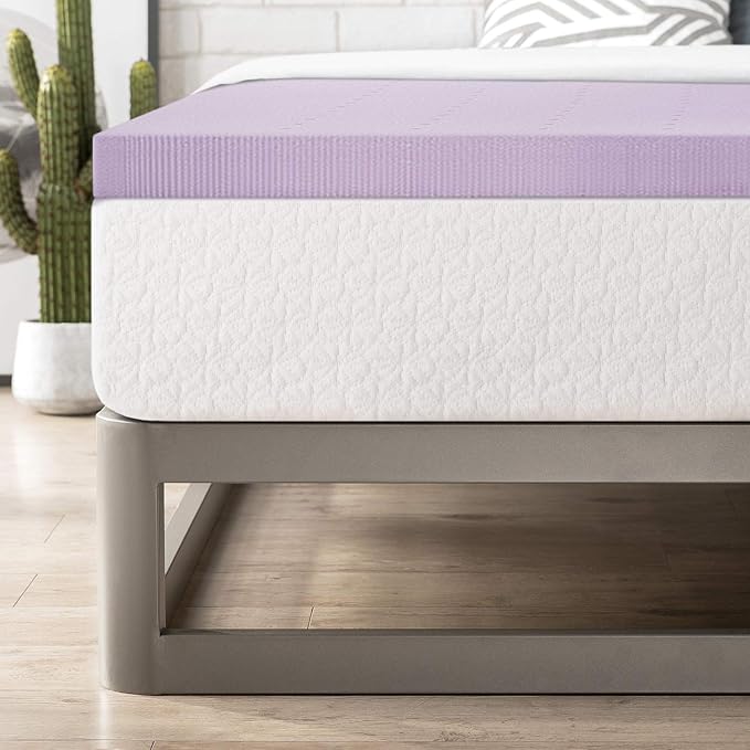 Best Price Mattress Topper King, 2" Memory Foam Mattress Topper with Lavender Certipur-US Certified Cooling, King Size