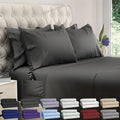 DREAMCARE Sheets Full Size Bed – 6 Pcs Deep Pocket Full Size Sheets Set - Cooling Bed Sheets – Full Sheet Set – Soft & Long Lasting – Extra Soft 100% Brushed Microfiber with Side Pocket – Gray