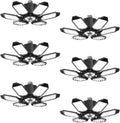 Adiding LED Garage Ceiling Light w/ 6 Deformable Panels Basement Lighting, 6 Pack, Screw into E26 E27 Bulb Socket, Beyond Bright 6000Lm High Lumen, Shop, Shed, Gym, Attic, Utility, Daylight 6500K