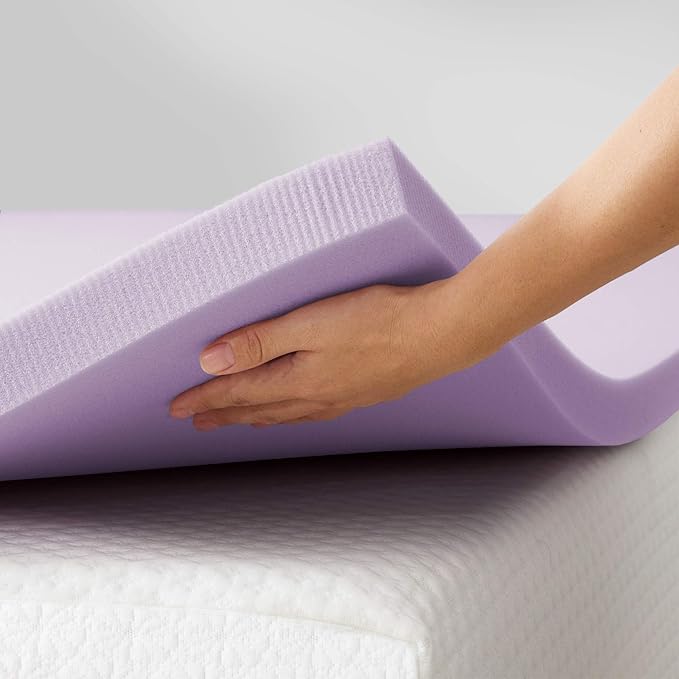 Best Price Mattress Topper Twin, 2" Memory Foam Mattress Topper with Lavender Certipur-US Certified Cooling, Twin Size