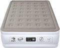 YENING Full Size Air Mattress with Built in Pump Raised Double Blow up Bed Inflatable Camping Airbed Electric 18 Inch Tall Grey