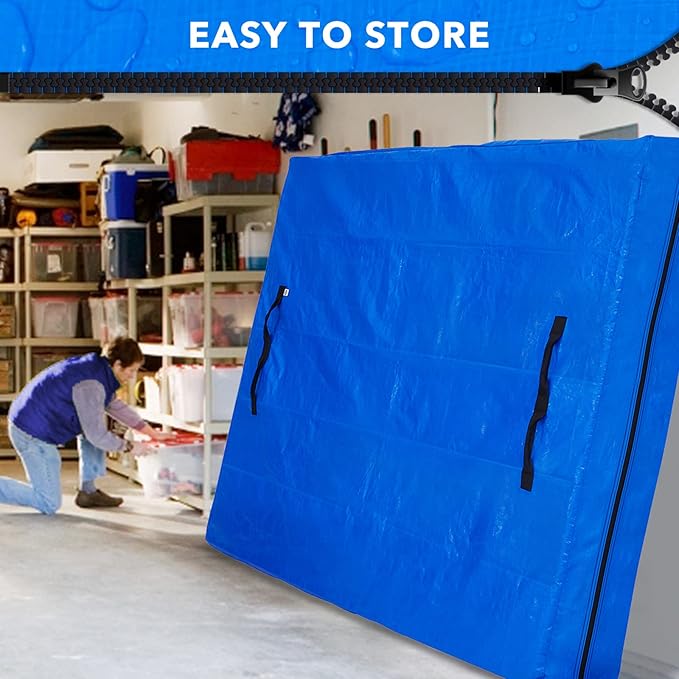 AlexHome Mattress Bag for Moving and Storage,Heavy Duty Tarp Reusable Mattress Storage Bag,Easy Carrier Mattress Moving Cover (King Size)