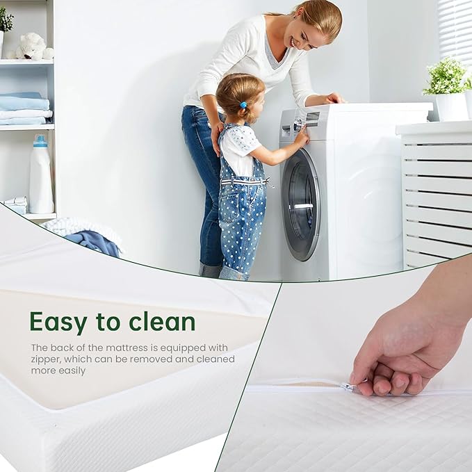 BestMassage | 14 Inch Twin Mattress | Gel Memory Foam | Medium Firm Feel | White | Bed in a Box, CertiPUR-US Certified | Pressure Relief, Cooling Ventilated Foam | Breathable Knit Cover