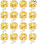 MUMUXI Battery Operated LED Fairy Lights, 16 Pack, 10ft Warm White, Waterproof, Energy Efficient, Indoor Outdoor Usage