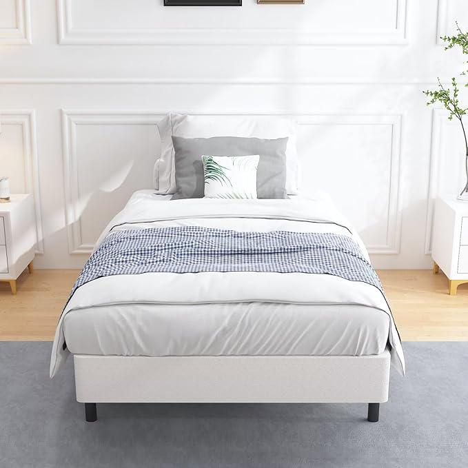ALDRICH 5 Inch Heavy Duty Metal Box Spring Mattress Foundation 1500lbs Max Weight Capacity/Non-Slip/No Noise/Easy Assembly/Easy Clean Cover,Twin XL