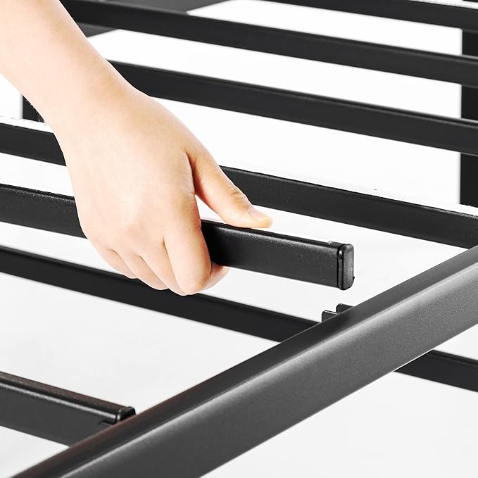 Best Price Mattress King Size Black Metal Bed Frame with 18 Inch Style