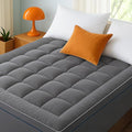 Bedsure Cal King Mattress Topper - Pillow Top Mattress Pad Cover with Deep Pocket Fits up to 21 Inches, Plush Soft Bed Topper for Back Pain Relief, Overfilled with Down Alternative Filling, Grey