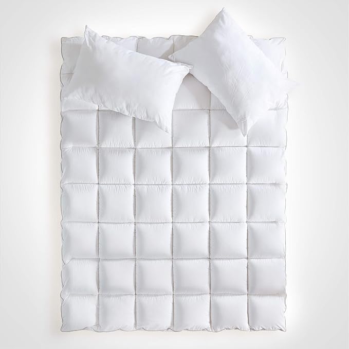 SLEEP ZONE Cotton Mattress Pad California King, Super Soft Pillow Top Mattress Topper, Thick Fluffy Mattress Cover Deep Pocket 8-21 inches, Cal King