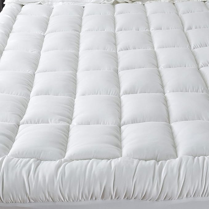 Niagara Microfiber Full Mattress Topper - Pillow Top Mattress Cover Quilted Fitted Cooling Topper for Back Pain Deep Pocket Fits 20 Inches (54x75 Inches)