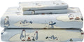 Eddie Bauer - Twin Sheets, Cotton Flannel Bedding Set, Brushed For Extra Softness, Cozy Home Decor (Skating Penguin, Twin)