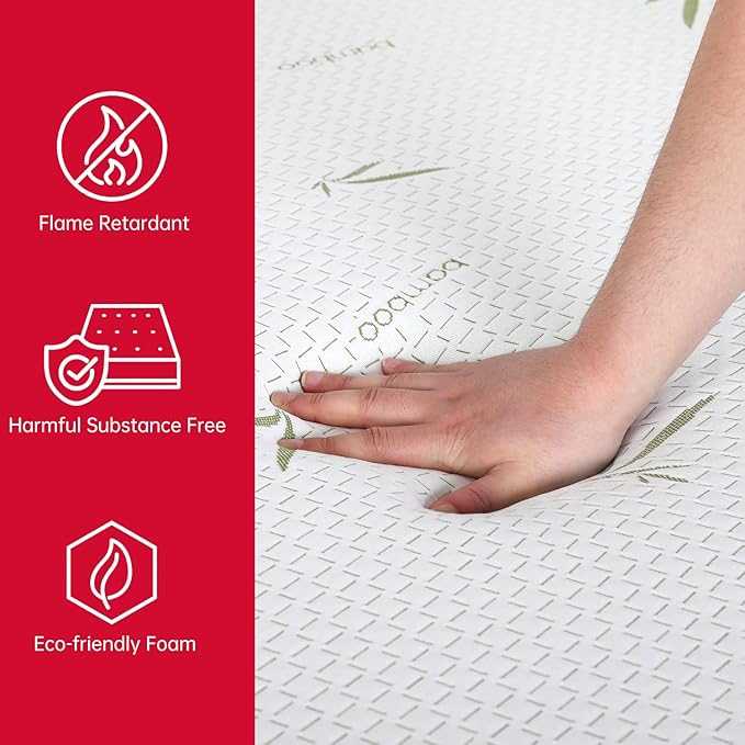 BestMassage | 8 Inch King Mattress | Gel Memory Foam | Medium Firm Feel | White | Bed in a Box, CertiPUR-US Certified | Pressure Relief, Cooling Ventilated Foam | Breathable Knit Cover