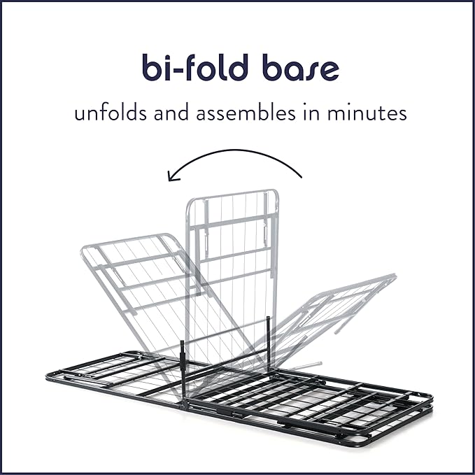 Best Price Mattress New Innovated Box Spring Metal Bed Frame, Full 14 inch