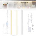 JUSJUBR Under Cabinet Lighting Plug in, 3 Pcs 12 Inch 3 Color Temperature Under Counter Lights for Kitchen, Dimmable Led Under Cabinet Lights with Memory Function for Closet, Desk