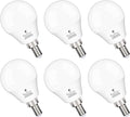 Sailstar A15 Ceiling Fan Light Bulbs, E12 Base, 6Watt (60-Watt Replacement), Soft White 2700K, Non-Dimmable, Candelabra Base LED Light Bulb, 6 Pack