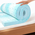 EGO Topper 3 Inch Twin XL Memory Foam Mattress Topper, Cooling Gel Foam Mattress Topper for Pressure Relief, Ventilated Design Bed Topper in a Box, CertiPUR-US Certified, 38"×80", Medium