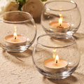 Volens 24PCS Clear Votive Candle Holders for Table Centerpieces, 2''×2'' Round Glass Tealight Candle Holders Bulk for Wedding Decor and Home Decorations