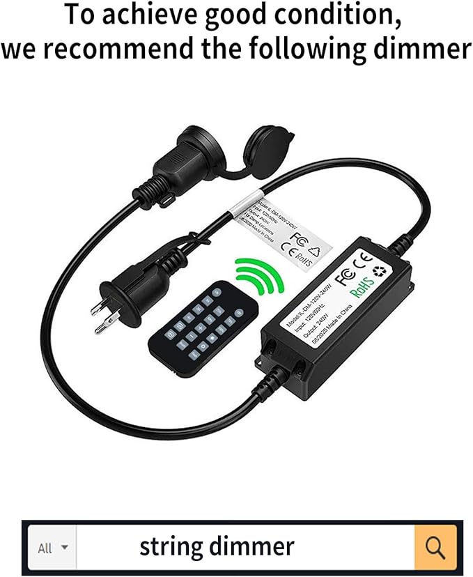 Shatterproof S14 Replacement LED Light Bulbs, 2W, Equivalent to 11-25 Watt, Warm White 2200K, Outdoor String Lights Vintage Edison Bulb, E26 Medium Base, 15-Pack