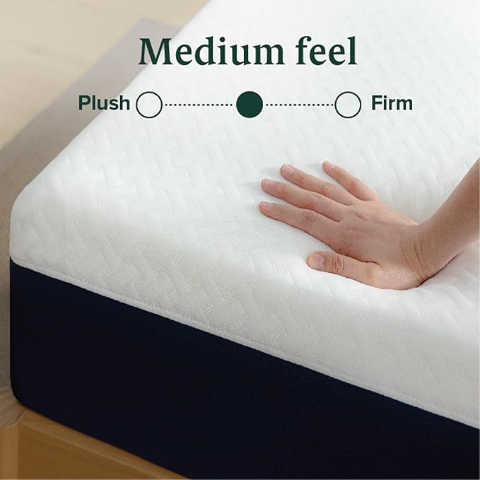 ZINUS 12 Inch Full Cooling Comfort Hybrid Mattress [New Version], Fiberglass Free, Medium Firm Feel, Motion Isolation, Certified Safe Foams & Fabric