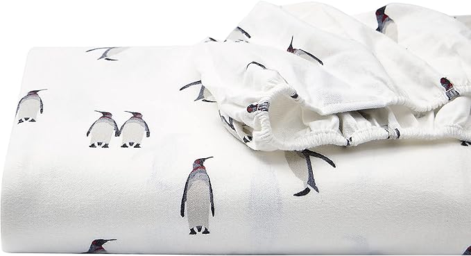 Eddie Bauer - Full Sheets, Cotton Flannel Bedding Set, Brushed For Extra Softness, Cozy Home Decor (Rookeries, Full)