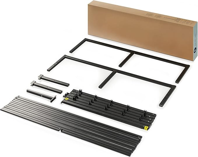 Best Price Mattress 16 Inch Metal Platform Bed Frame, Heavy Duty Steel Slats, Black, Full (SPSC-16BK-F)
