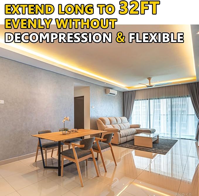 EMITEVER COB LED Strip Lights Warm White, 3000K Tape Light 16.4FT Premium High Density, DC 24V, 300+Lumens/ft,2400LEDs/Spool, Ra 90+, 3W/ft, UL Listed 5 Year Warranty (Power Supply Sold Separately)