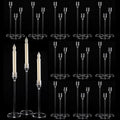 Vincidern 36pcs Acrylic Candle Holders Centerpieces for Table, Taper Candle Holder for Wedding Decor, Holiday, Events,Party, Halloween, Christmas Decorative Candlestick Holder, Taper Candle Holder Set