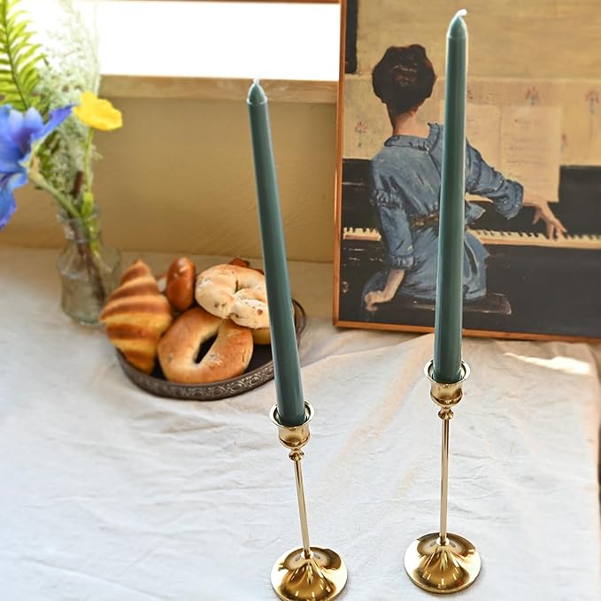 Candlestick Holders Gold, 6 Packs Taper Candle Holder for Candlesticks, Candle Sticks Holder Decor for Home Decor