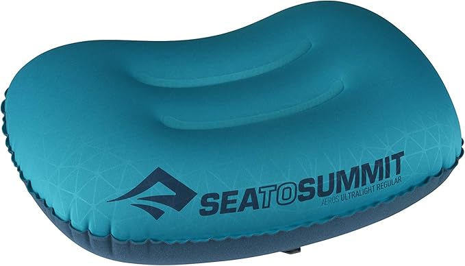 Sea to Summit Aeros Ultralight Inflatable Camping and Travel Pillow, Regular (14.2 x 10.2), Aqua