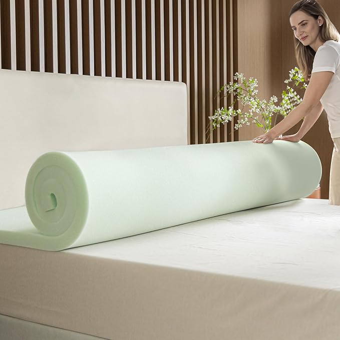 ZINUS 2 Inch Green Tea Memory Foam Mattress Topper, Smaller, More Convenient WonderBox Packaging, Pressure-Relieving Layers, CertiPUR-US Certified, King