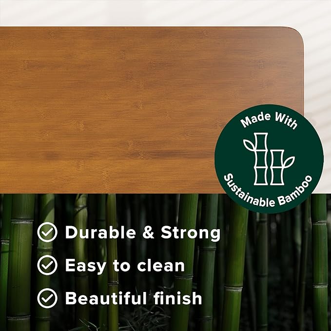 ZINUS Olivia Metal and Bamboo Platform Bed Frame, No Box Spring Needed, Wood Slat Support, Easy Assembly, Twin