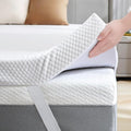 SINWEEK 2 Inch Gel Memory Foam Mattress Topper Twin XL Size/Twin Extra Long, Ventilated High Density Pad for Back Pain, Bed Topper with Removable Soft Cover, CertiPUR-US Certified