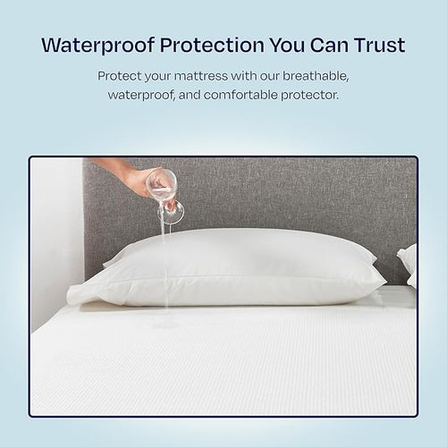 2-Pack Queen Size Mattress Protector Waterproof - Soft, Noiseless, Cooling Mattress Protector Queen with Deep Pockets to Fit 8-20 inch Mattress