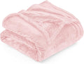 Utopia Bedding Fleece Blanket Queen Size Pink 300GSM Luxury Fuzzy Soft Anti-Static Microfiber Bed Blanket (90x90 Inch)
