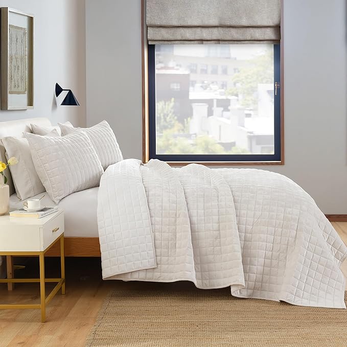 Secgo Twin Comforter Set for Bed - Velvet Quilts Twin Size, Black Bedspreads (68 * 86 Inch) with 2 Pillow Shams, Patchwork Reversible Lightweight Bedding
