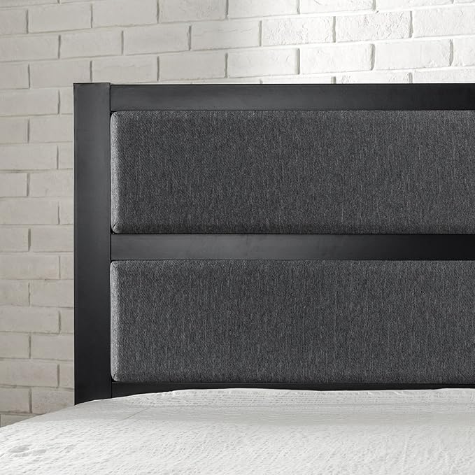 ZINUS Jessica Modern Studio Upholstered Metal Headboard, Full